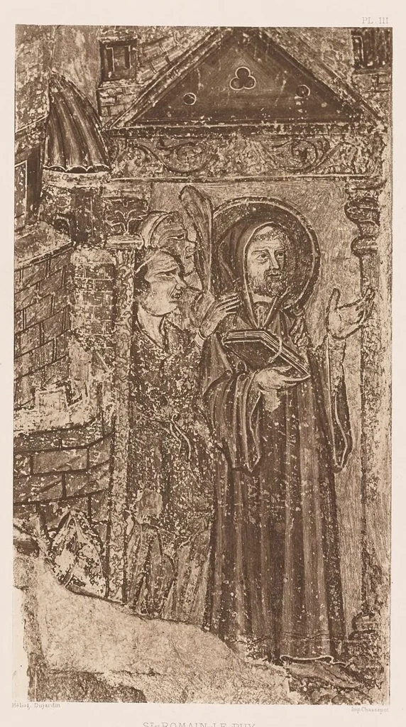 An illustration from Les peintures murales du Moyen Age & de la Renaissance en Forez, 1900, leaf 78
