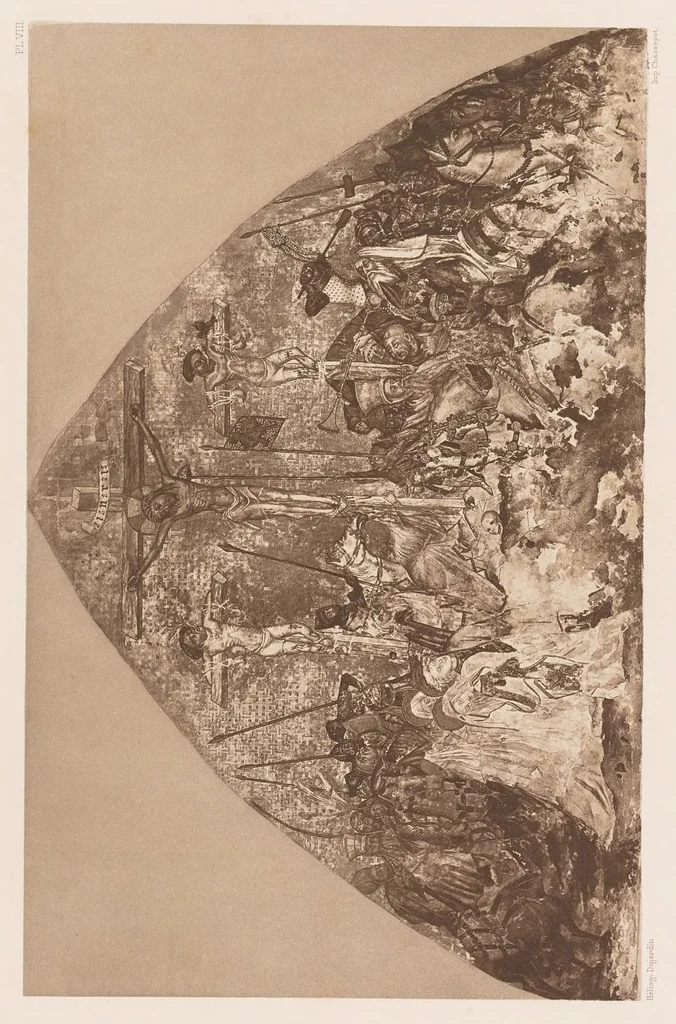 An illustration from Les peintures murales du Moyen Age & de la Renaissance en Forez, 1900, leaf 88