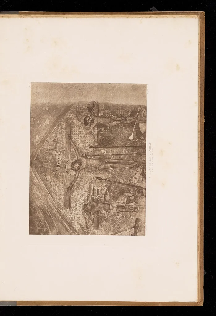 An illustration from Les peintures murales du Moyen Age & de la Renaissance en Forez, 1900, leaf 90