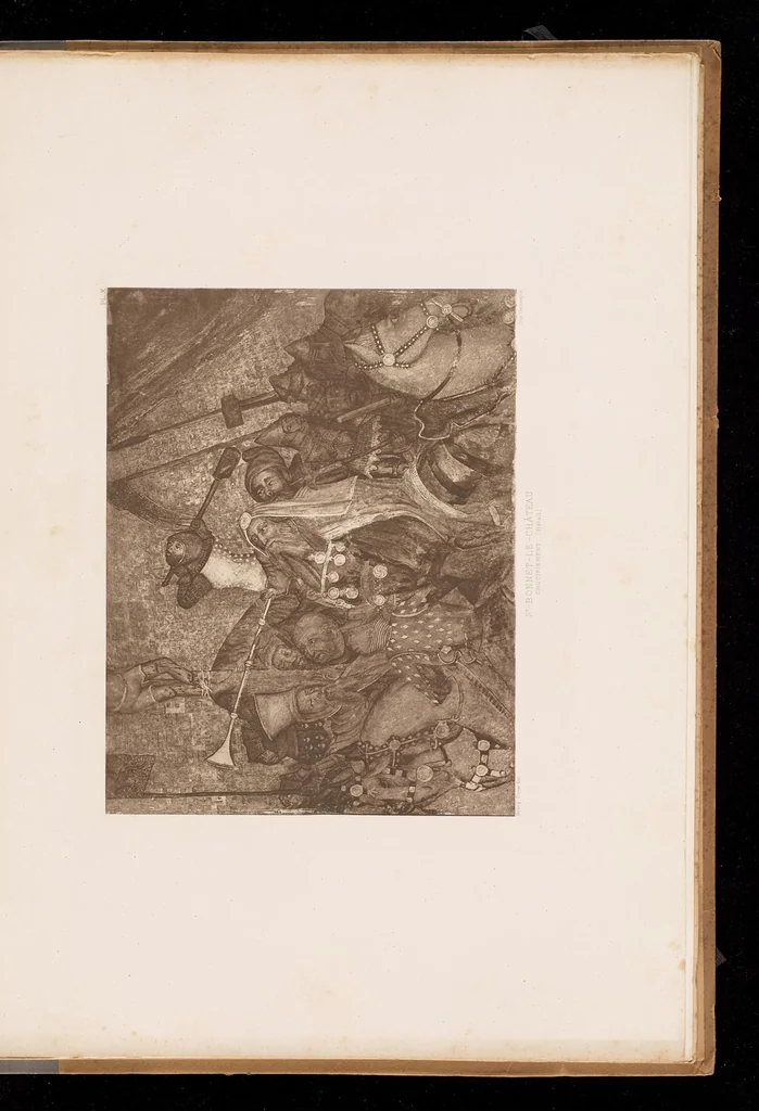 An illustration from Les peintures murales du Moyen Age & de la Renaissance en Forez, 1900, leaf 92