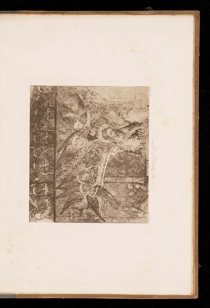 An illustration from Les peintures murales du Moyen Age & de la Renaissance en Forez, 1900, leaf 98