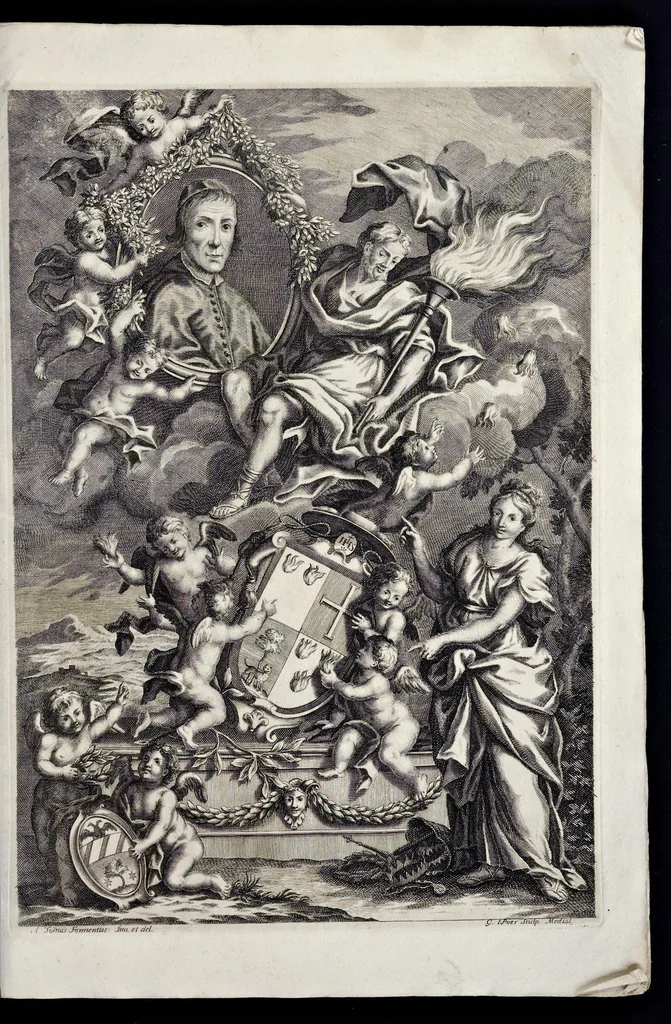 An illustration from Emin.mo ac Rev.mo Principi D. Alvaro e Soc. Jesu S. R. E. Cardinali Cienfuegos ..., 1726, leaf 4