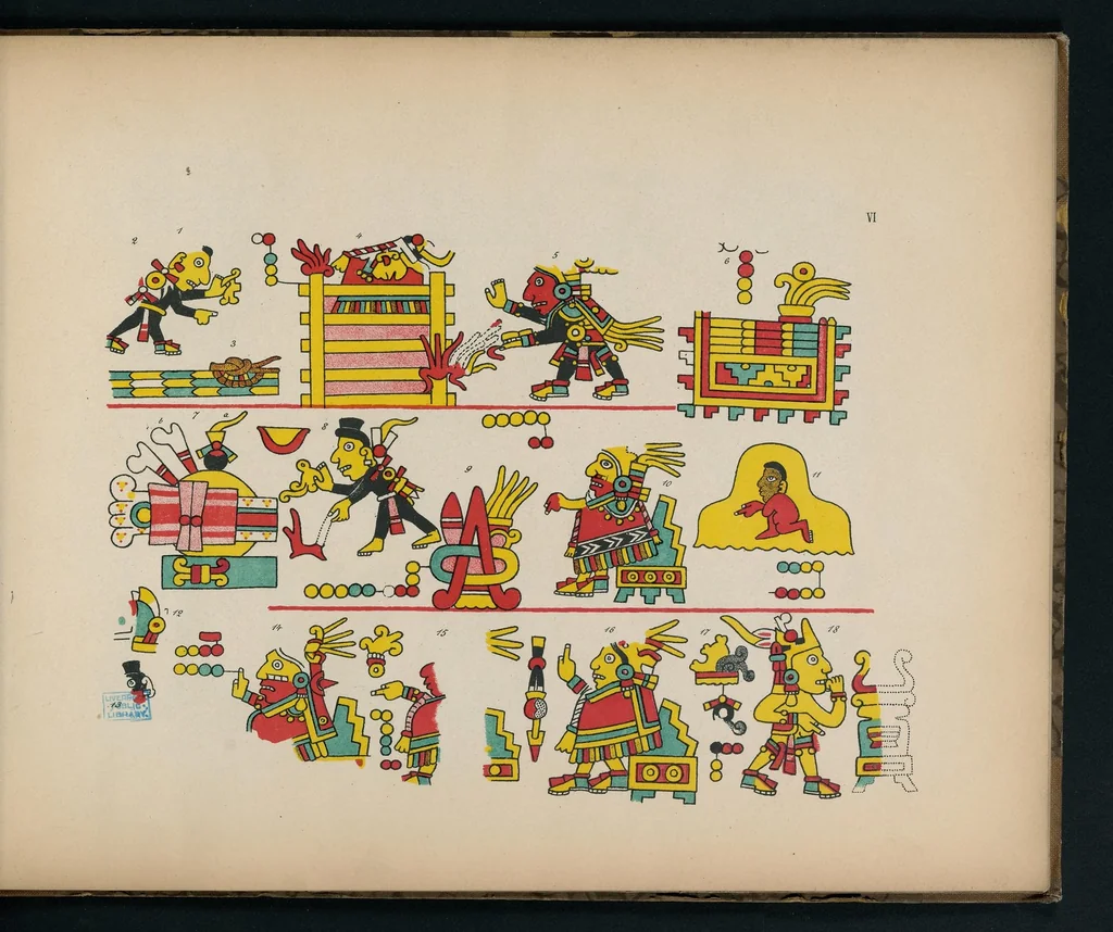 An illustration from Antiquités mexicaines. Ier fascicule, Le manuscrit du cacique, 1891, leaf 26