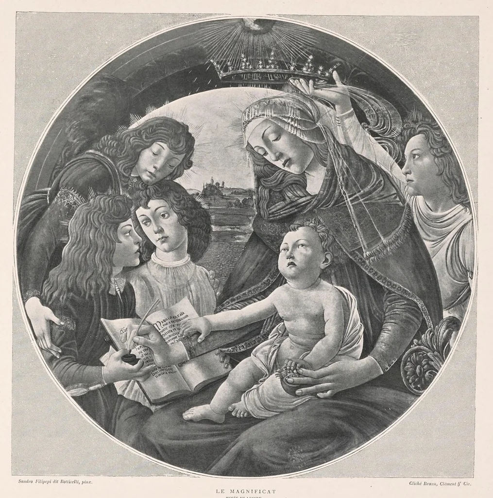 An illustration from Les saints évangiles : illustrations d'apres les maitres des XIVe, XVe, & XVIe siècles, 1899, leaf 14