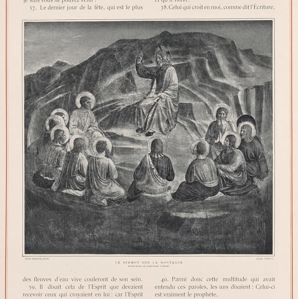 An illustration from Les saints évangiles : illustrations d'apres les maitres des XIVe, XVe, & XVIe siècles, 1899, leaf 149
