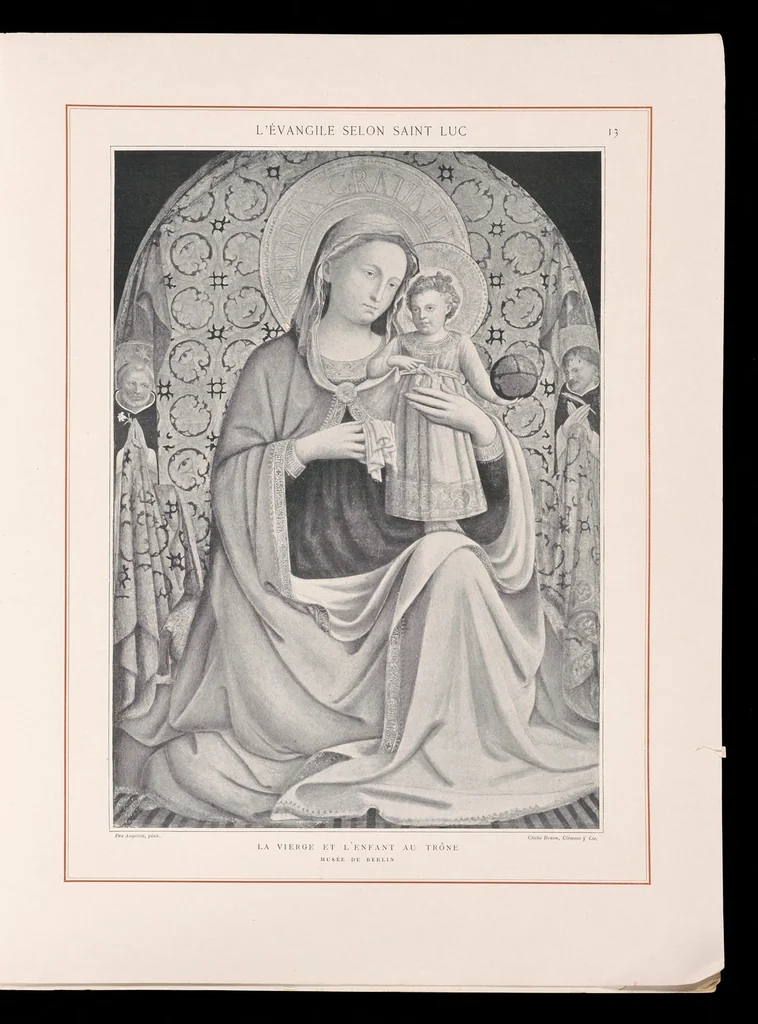 An illustration from Les saints évangiles : illustrations d'apres les maitres des XIVe, XVe, & XVIe siècles, 1899, leaf 20