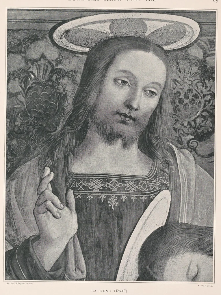 An illustration from Les saints évangiles : illustrations d'apres les maitres des XIVe, XVe, & XVIe siècles, 1899, leaf 86