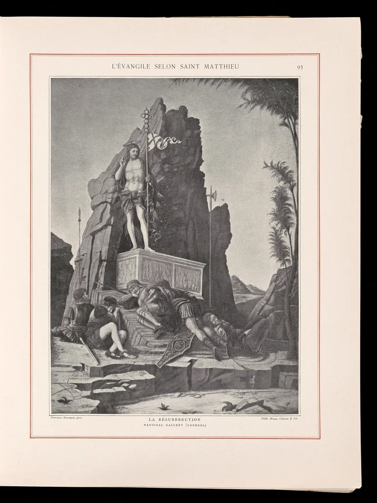 An illustration from Les saints évangiles : illustrations d'apres les maitres des XIVe, XVe, & XVIe siècles, 1899, leaf 122
