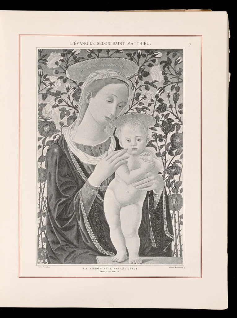 An illustration from Les saints évangiles : illustrations d'apres les maitres des XIVe, XVe, & XVIe siècles, 1899, leaf 14