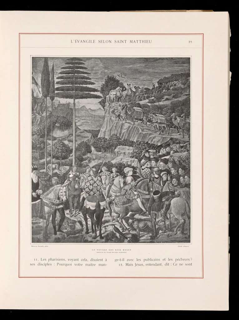 An illustration from Les saints évangiles : illustrations d'apres les maitres des XIVe, XVe, & XVIe siècles, 1899, leaf 40