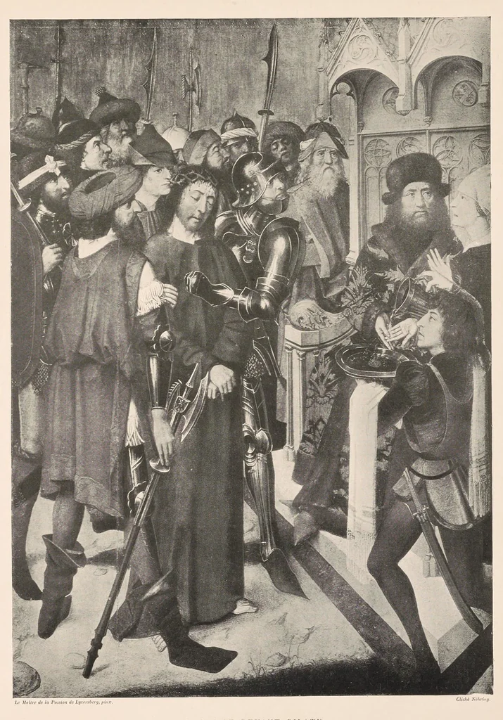 An illustration from Les saints évangiles : illustrations d'apres les maitres des XIVe, XVe, & XVIe siècles, 1899, leaf 90
