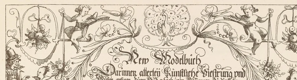An illustration from Andreas Bretschneider's neues Modelbuch 1619, 1892, leaf 10