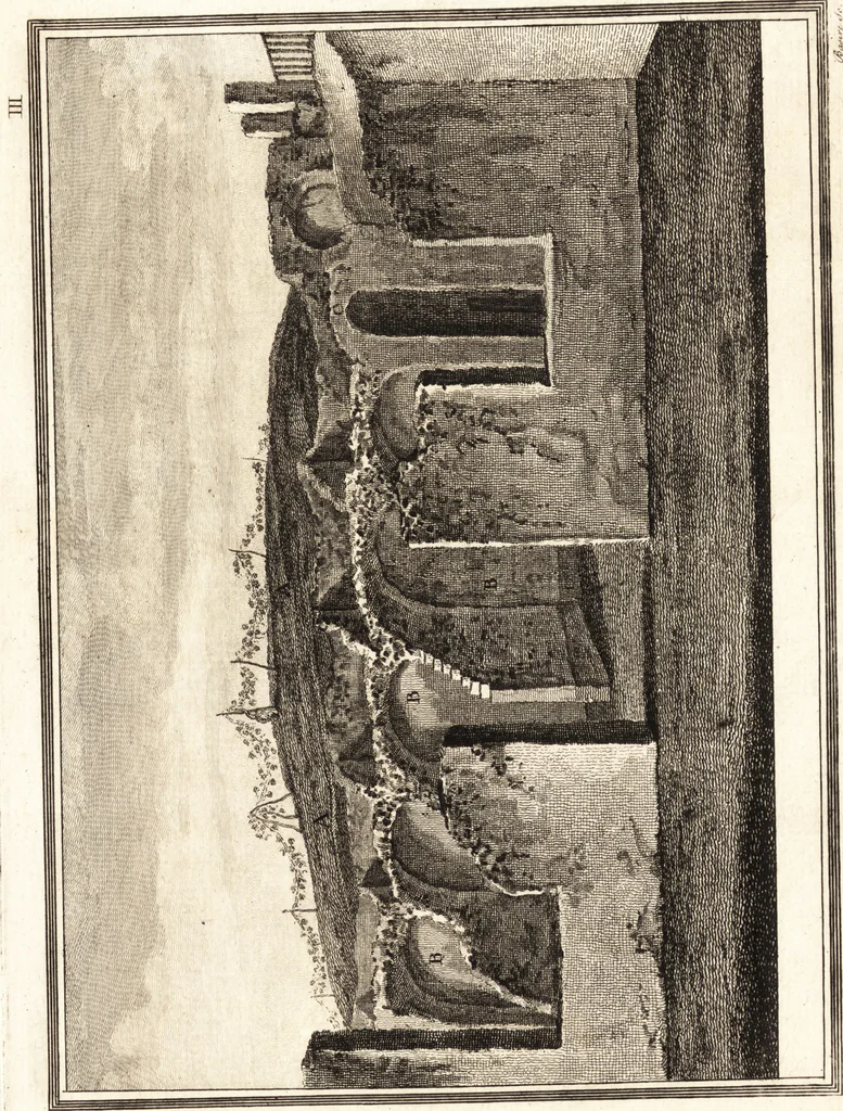 An illustration from Account of the discoveries at Pompeii : communicated to the Society of Antiquaries of London, 1777, leaf 22