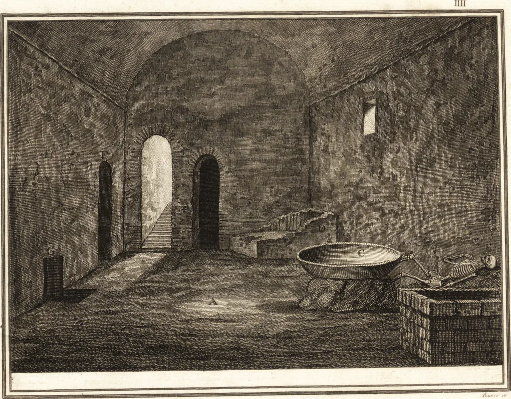 An illustration from Account of the discoveries at Pompeii : communicated to the Society of Antiquaries of London, 1777, leaf 24