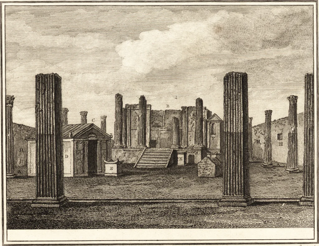 An illustration from Account of the discoveries at Pompeii : communicated to the Society of Antiquaries of London, 1777, leaf 30