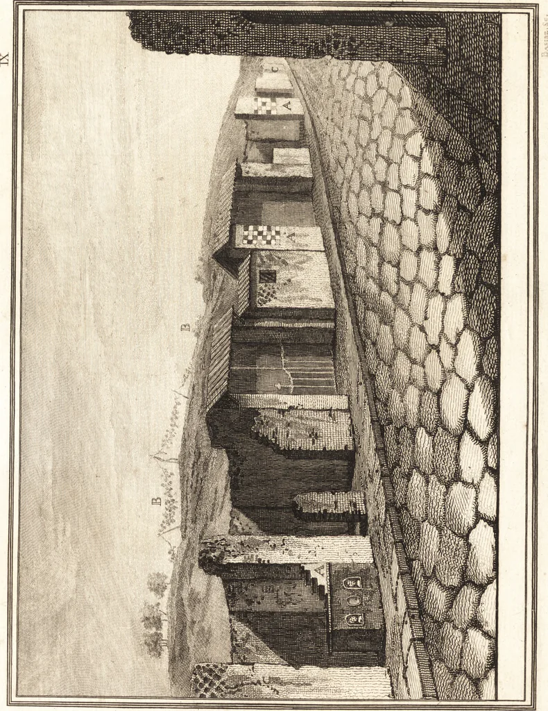 An illustration from Account of the discoveries at Pompeii : communicated to the Society of Antiquaries of London, 1777, leaf 41