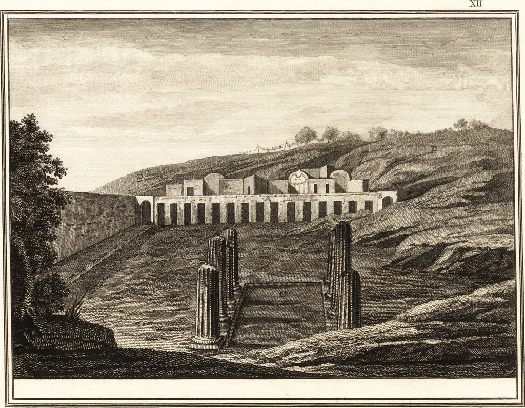 An illustration from Account of the discoveries at Pompeii : communicated to the Society of Antiquaries of London, 1777, leaf 48