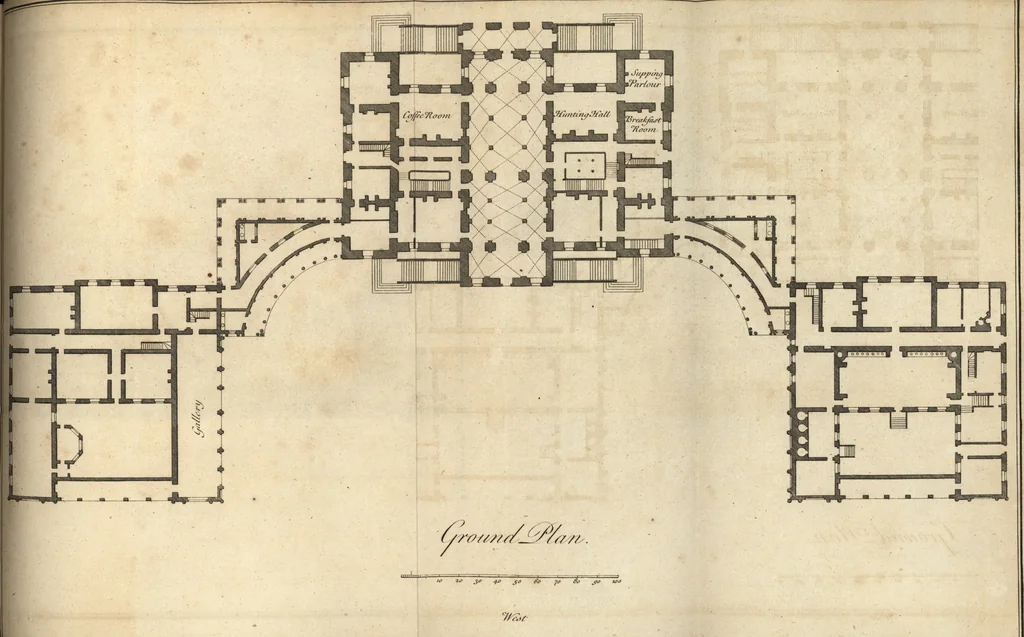 An illustration from Aedes Walpolianae, or, A description of the collection of pictures at Houghton-Hall in Norfolk, the seat of the Right Honourable Sir Robert Walpole, Earl of Orford, 1767, leaf 158