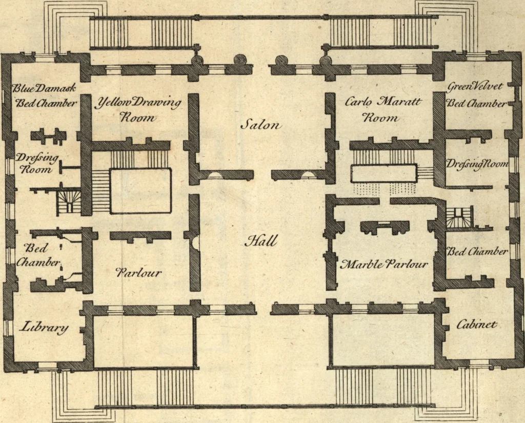 An illustration from Aedes Walpolianae, or, A description of the collection of pictures at Houghton-Hall in Norfolk, the seat of the Right Honourable Sir Robert Walpole, Earl of Orford, 1767, leaf 158