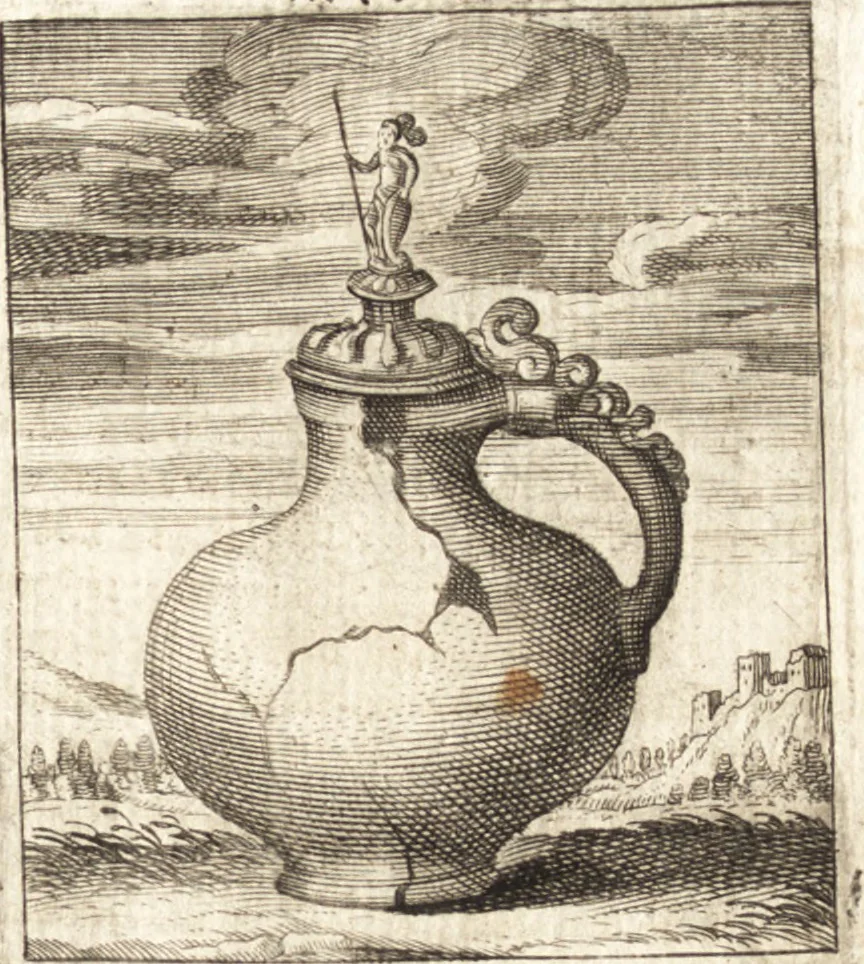 An illustration from Aegidii Albertini Hirnschleiffer, 1645, leaf 492