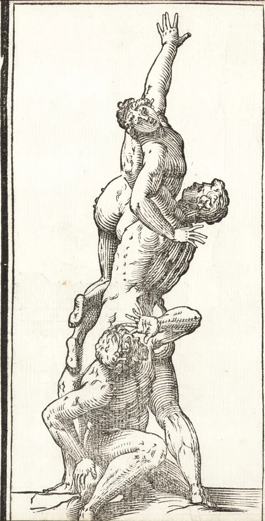 An illustration from Alcvne composizioni di diversi avtori in lode del ritratto della Sabina. Scolpito in marmo dall'eccellentissimo m. Giouanni Bologna, posto nella piazza del serenissimo gran duca di Toscana, 1583, leaf 13