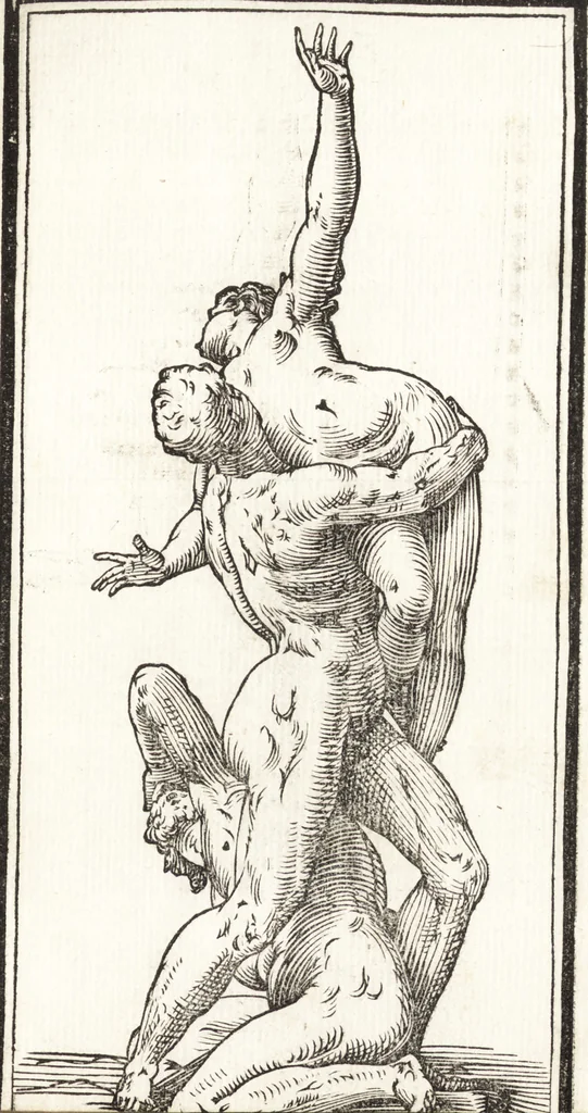 An illustration from Alcvne composizioni di diversi avtori in lode del ritratto della Sabina. Scolpito in marmo dall'eccellentissimo m. Giouanni Bologna, posto nella piazza del serenissimo gran duca di Toscana, 1583, leaf 14