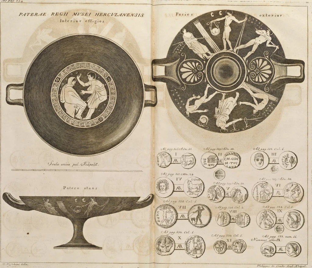 An illustration from Alexii Symmachi Mazochii Neapolit. ecclesiae canonici, regii sacrae scripturae interpretis Commentariorvm in Regii Hercvlanensis Mvsei aeneas Tabvlas heracleenses pars I[-II] .., 1754, leaf 611