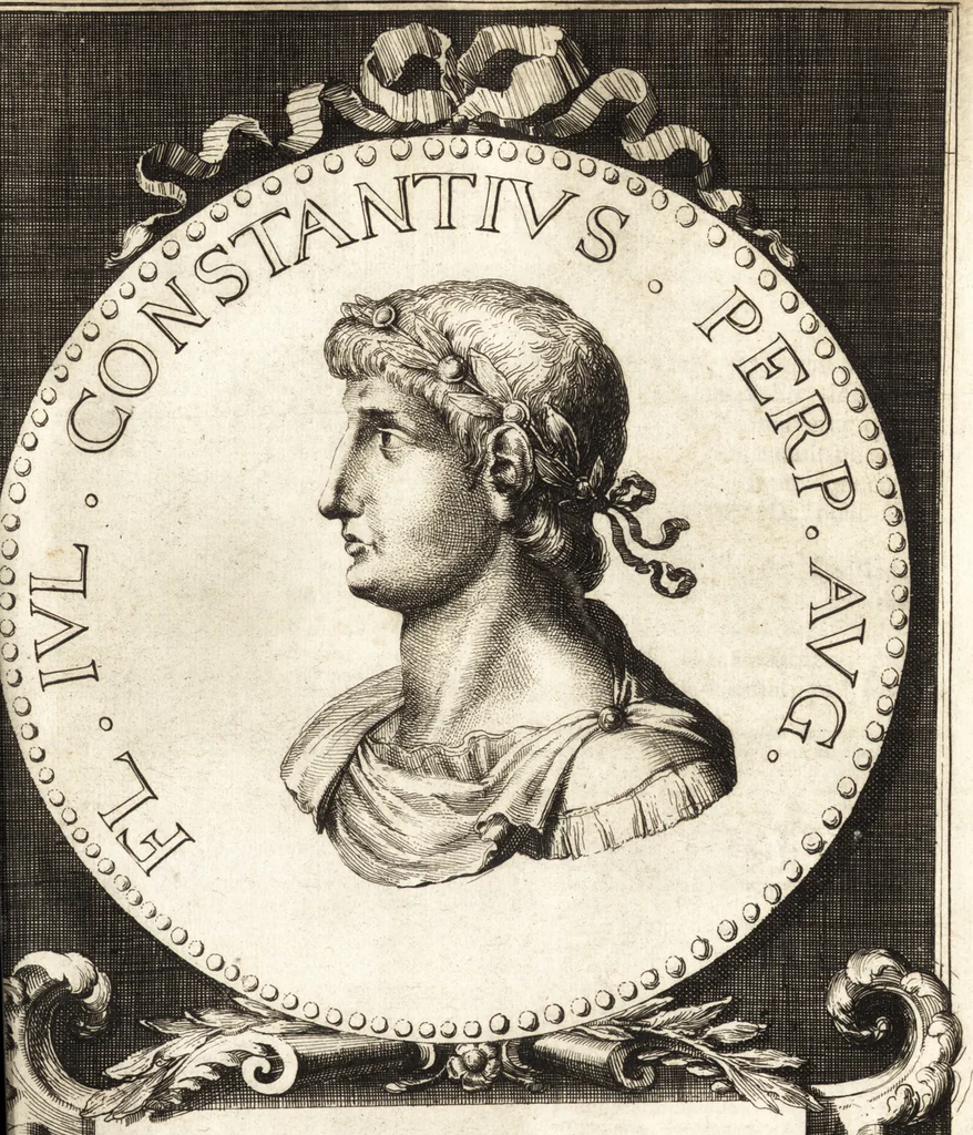 An illustration from Ammiani Marcellini Rerum gestarum qui de XXXI supersunt, libri XVIII, 1693, leaf 104