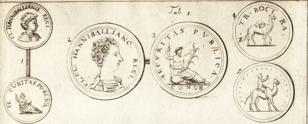 An illustration from Ammiani Marcellini Rerum gestarum qui de XXXI supersunt, libri XVIII, 1693, leaf 36
