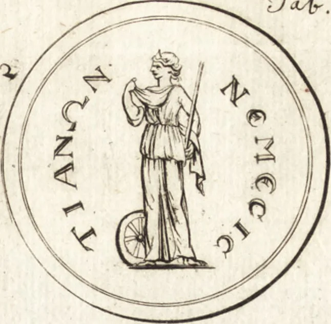 An illustration from Ammiani Marcellini Rerum gestarum qui de XXXI supersunt, libri XVIII, 1693, leaf 38