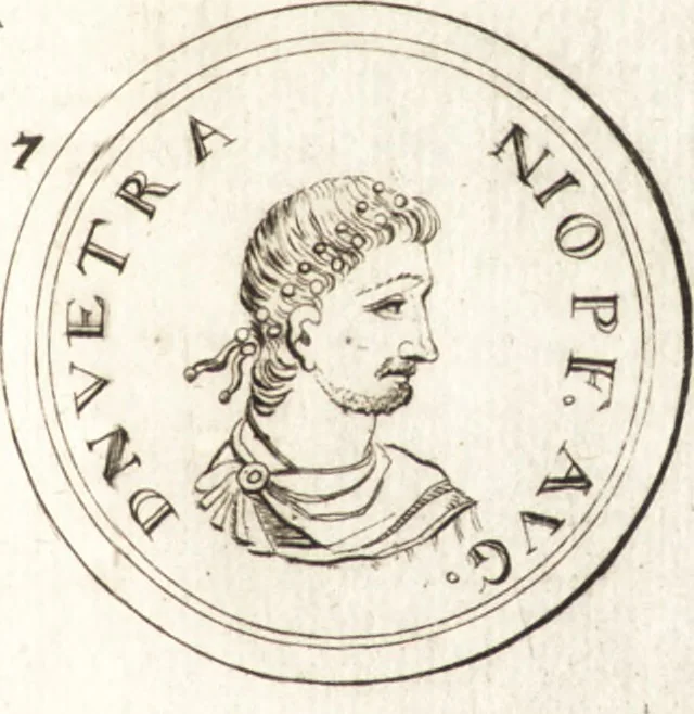 An illustration from Ammiani Marcellini Rerum gestarum qui de XXXI supersunt, libri XVIII, 1693, leaf 38
