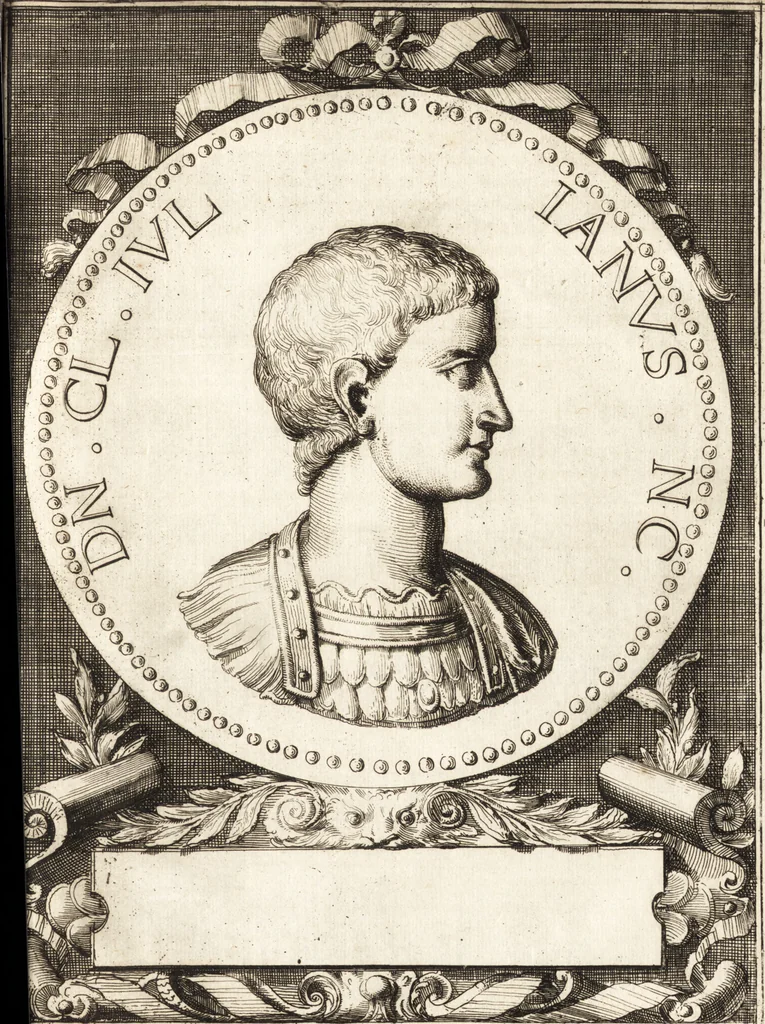 An illustration from Ammiani Marcellini Rerum gestarum qui de XXXI supersunt, libri XVIII, 1693, leaf 414