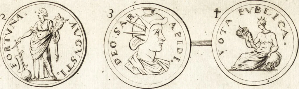 An illustration from Ammiani Marcellini Rerum gestarum qui de XXXI supersunt, libri XVIII, 1693, leaf 42