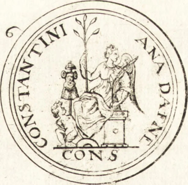 An illustration from Ammiani Marcellini Rerum gestarum qui de XXXI supersunt, libri XVIII, 1693, leaf 46