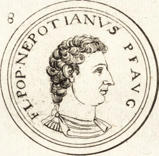 An illustration from Ammiani Marcellini Rerum gestarum qui de XXXI supersunt, libri XVIII, 1693, leaf 46