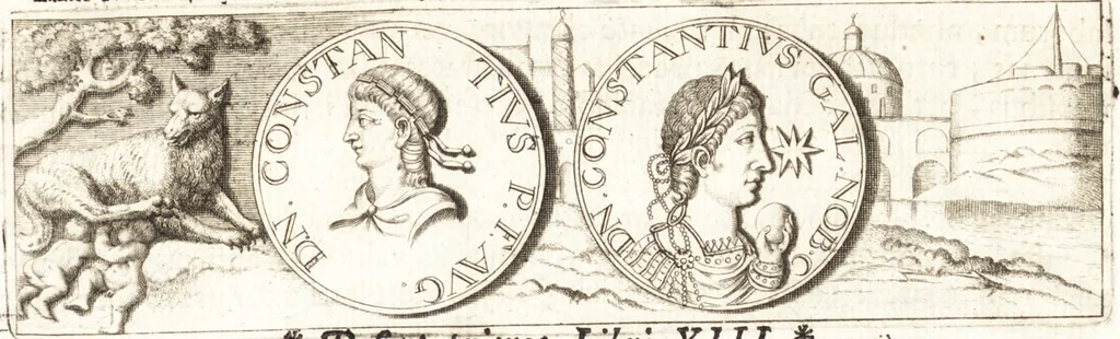 An illustration from Ammiani Marcellini Rerum gestarum qui de XXXI supersunt, libri XVIII, 1693, leaf 86
