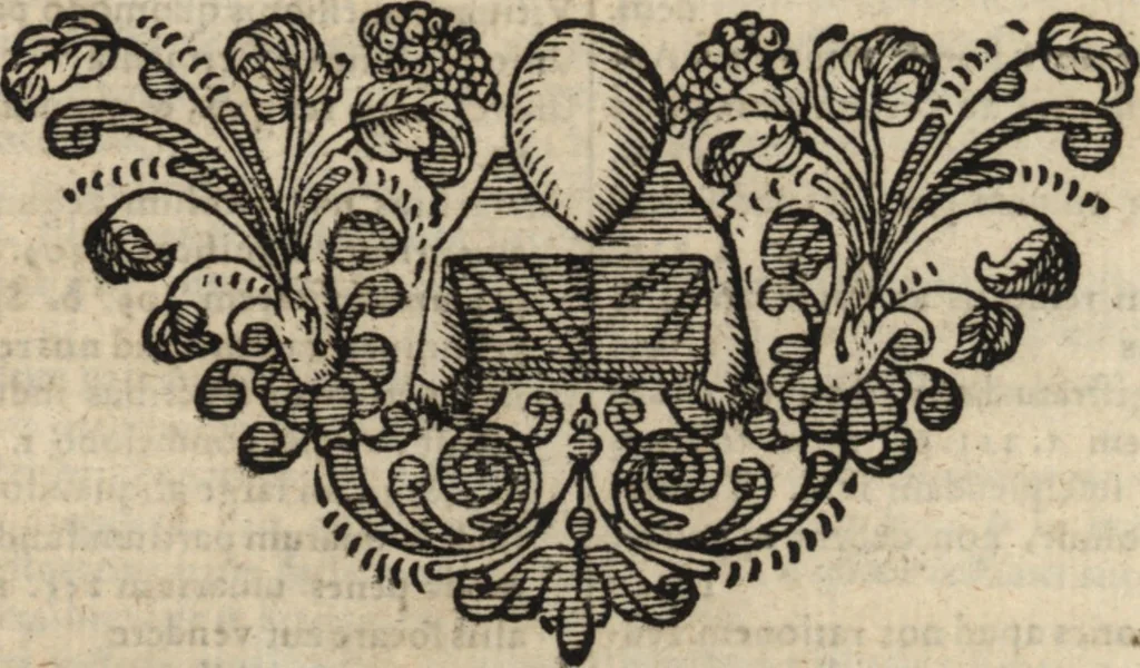 An illustration from Arnoldi Vinnii jurisconsulti clarissimi In quatuor libros Institutionum imperialium commentarius academicus et forensis, 1676, leaf 1055