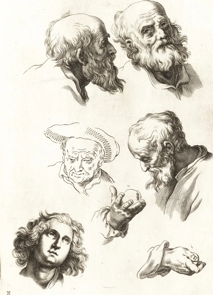 An illustration from Ars pictoria : or, An academy treating of drawing, painting, limning and etching : to which are added thirty copper plates expressing the choicest, nearest, and most exact grounds and rules of symmetry, 1669, leaf 136