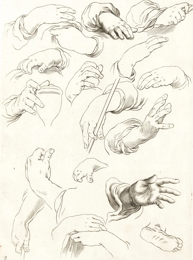 An illustration from Ars pictoria : or, An academy treating of drawing, painting, limning and etching : to which are added thirty copper plates expressing the choicest, nearest, and most exact grounds and rules of symmetry, 1669, leaf 138