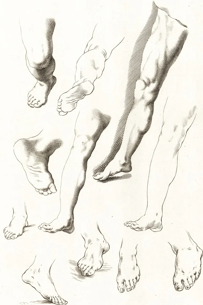 An illustration from Ars pictoria : or, An academy treating of drawing, painting, limning and etching : to which are added thirty copper plates expressing the choicest, nearest, and most exact grounds and rules of symmetry, 1669, leaf 152
