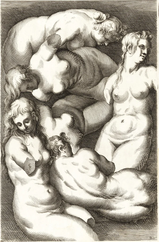 An illustration from Ars pictoria : or, An academy treating of drawing, painting, limning and etching : to which are added thirty copper plates expressing the choicest, nearest, and most exact grounds and rules of symmetry, 1669, leaf 160
