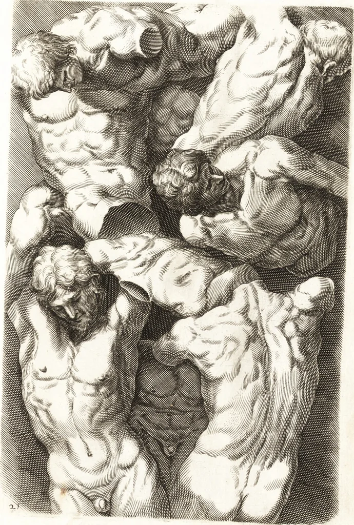An illustration from Ars pictoria : or, An academy treating of drawing, painting, limning and etching : to which are added thirty copper plates expressing the choicest, nearest, and most exact grounds and rules of symmetry, 1669, leaf 162