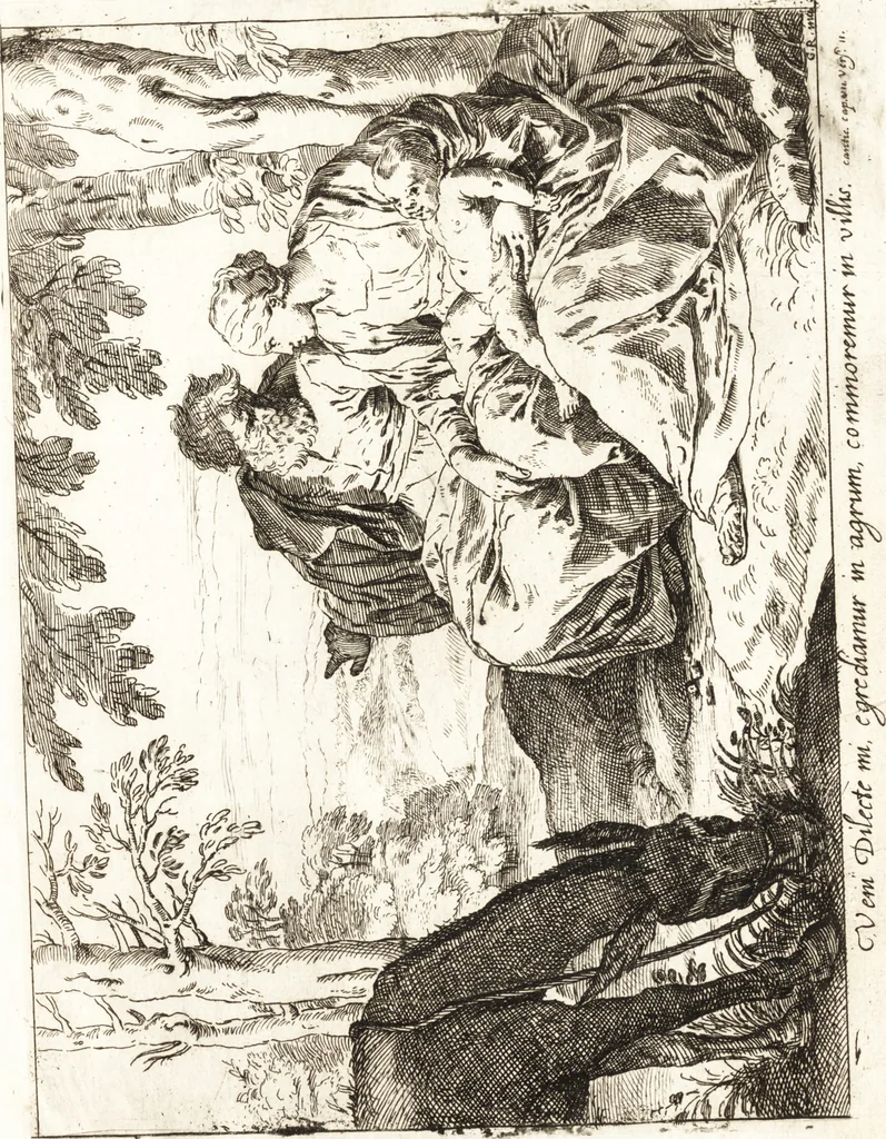 An illustration from Ars pictoria : or, An academy treating of drawing, painting, limning and etching : to which are added thirty copper plates expressing the choicest, nearest, and most exact grounds and rules of symmetry, 1669, leaf 180