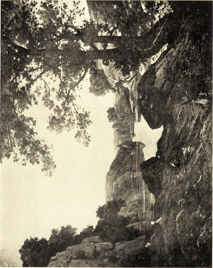 An illustration from Catalogue of an exhibition of paintings and sculpture from the Luxembourg Museum, Paris, of objects of decorative art from Mobilier National, the Gobelins and the Sèvres manufactories, of paintings, sculpture, and prints by contributing French and Belgian artists : forming the art collection exhibited by the French government at the Panama-Pacific Exposition, 1915, 1918, leaf 46