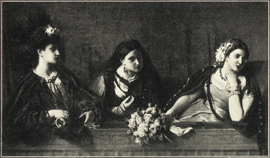An illustration from Belgische Kunst des 19. Jahrhunderts, 1906, leaf 148