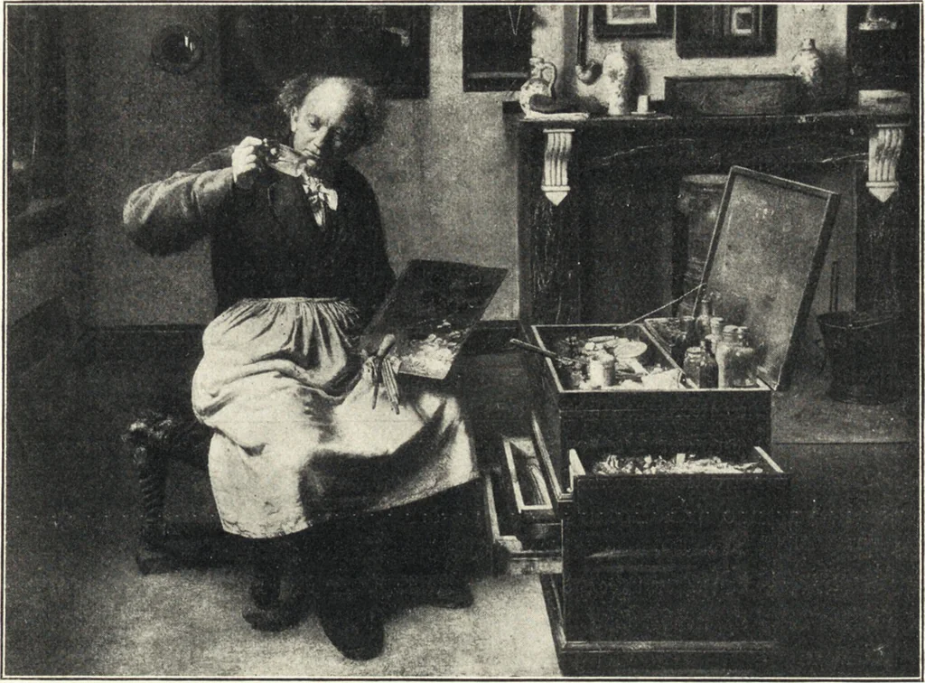 An illustration from Belgische Kunst des 19. Jahrhunderts, 1906, leaf 162