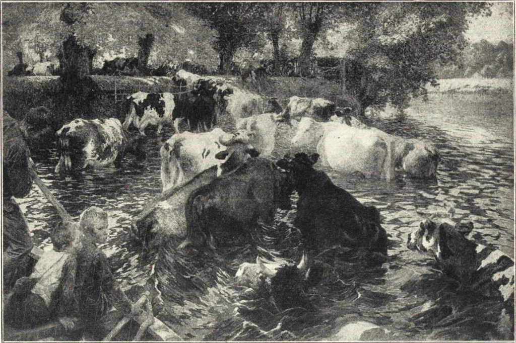 An illustration from Belgische Kunst des 19. Jahrhunderts, 1906, leaf 207