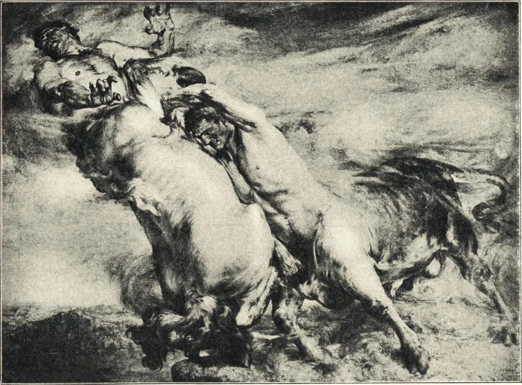 An illustration from Belgische Kunst des 19. Jahrhunderts, 1906, leaf 216