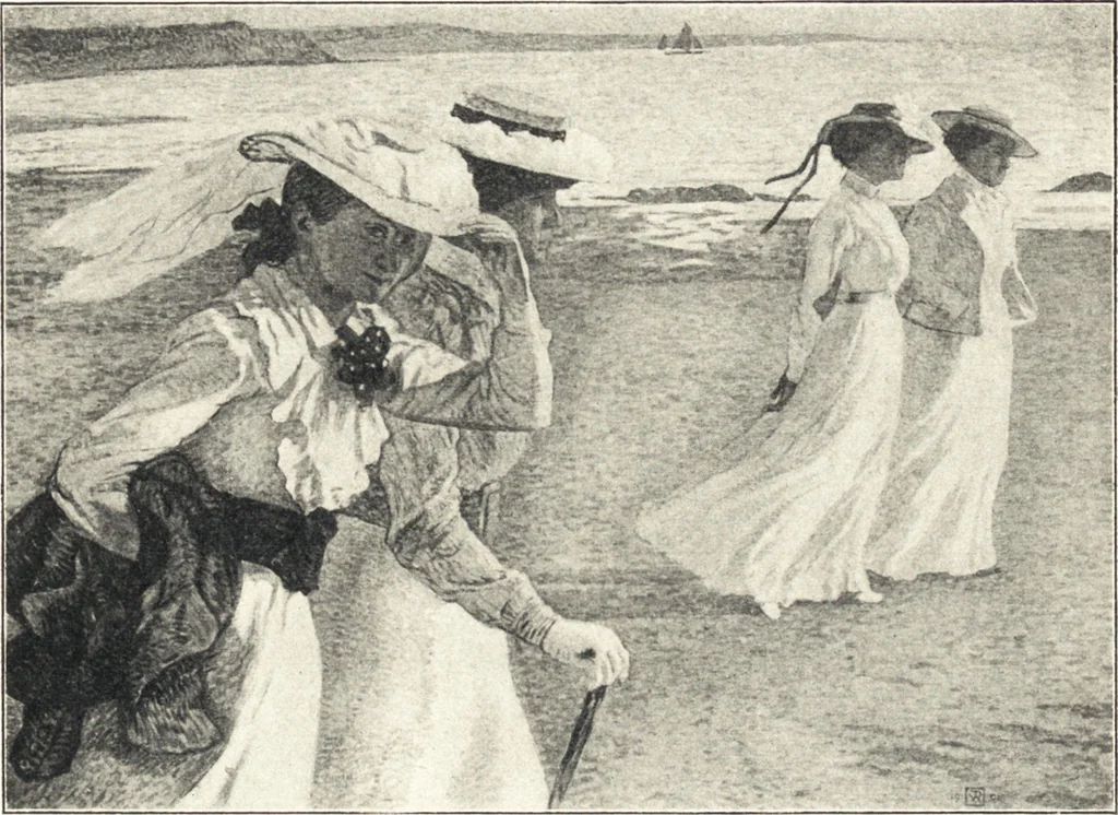 An illustration from Belgische Kunst des 19. Jahrhunderts, 1906, leaf 219