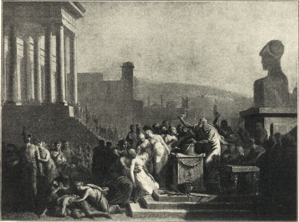 An illustration from Belgische Kunst des 19. Jahrhunderts, 1906, leaf 34